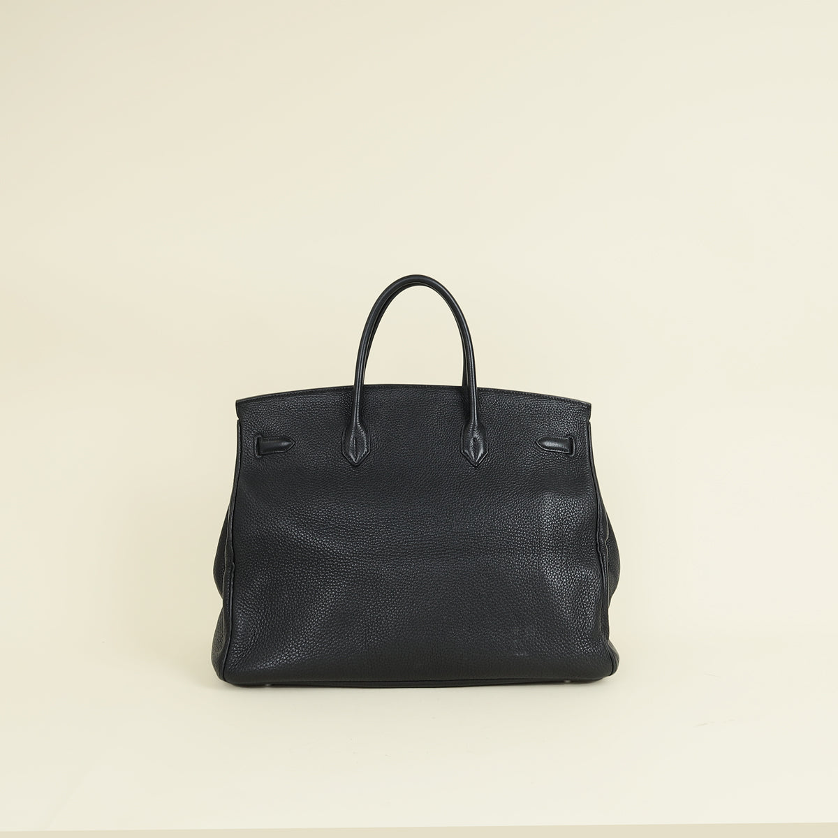 Hermes Noir Retourne Birkin 40 Bag