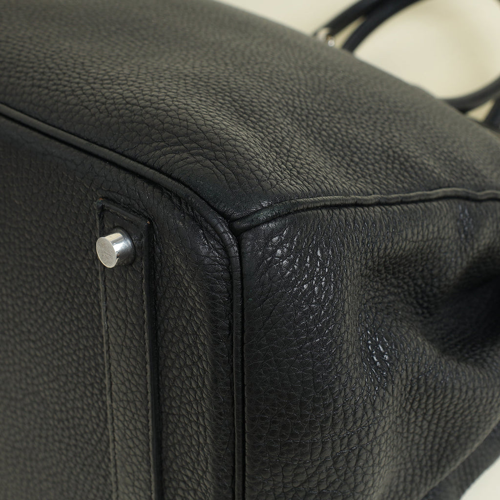 Hermes Noir Retourne Birkin 40 Bag