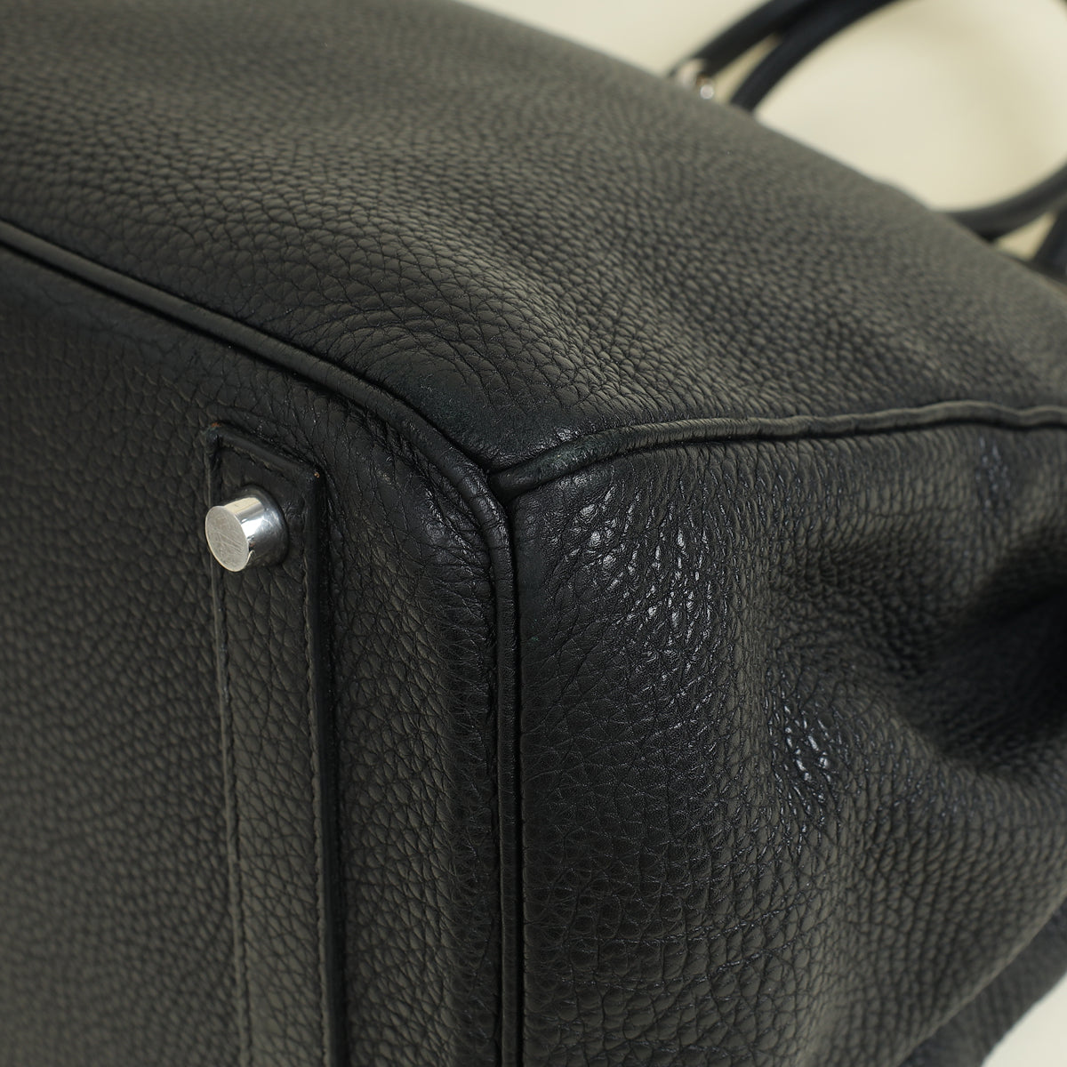 Hermes Noir Retourne Birkin 40 Bag