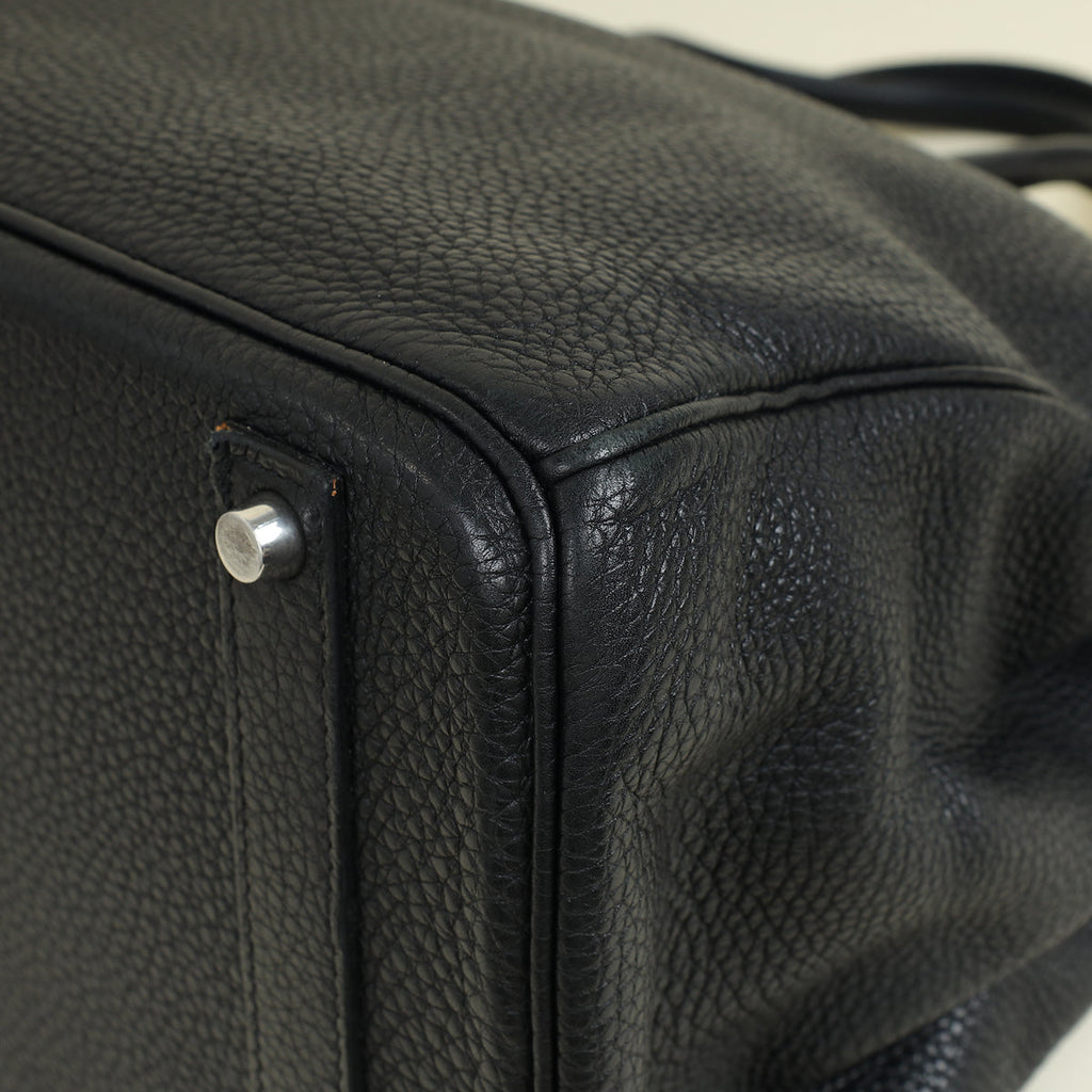 Hermes Noir Retourne Birkin 40 Bag