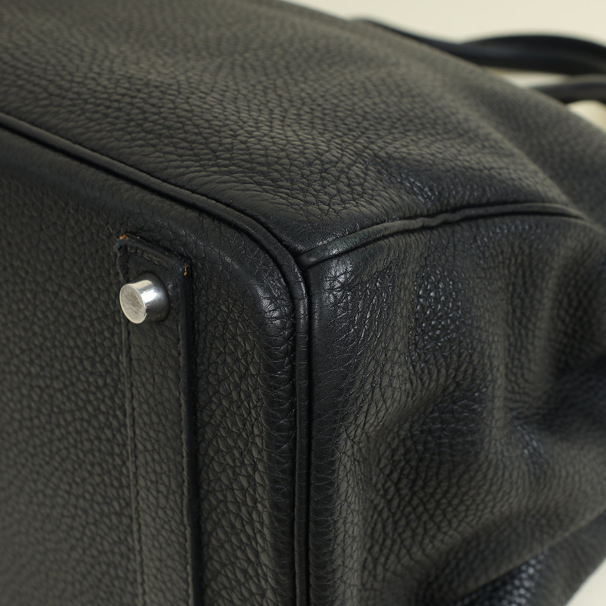 Hermes Noir Retourne Birkin 40 Bag