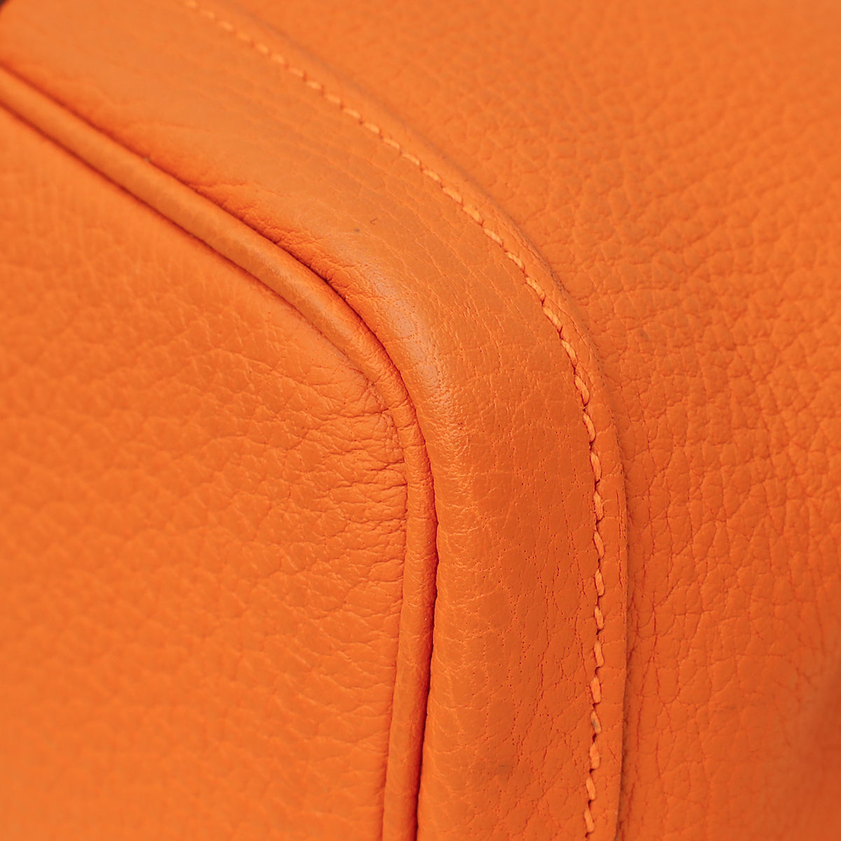 Hermes Orange Garden Party TPM Negonda Leather Bag