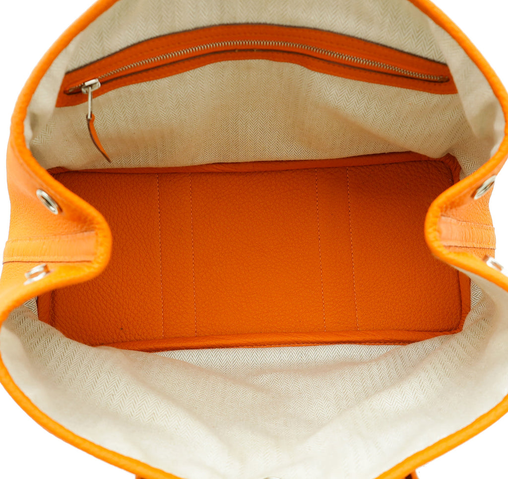 Hermes Orange Garden Party TPM Negonda Leather Bag