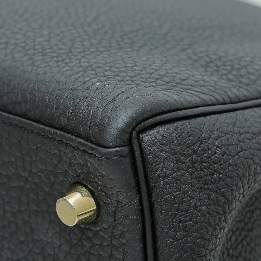 Hermes Noir Retourne Kelly 28 Bag
