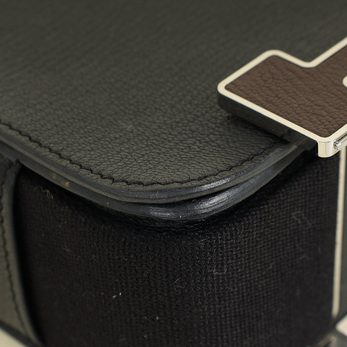 Hermes Bicolor Geta Mysore Goatskin Bag