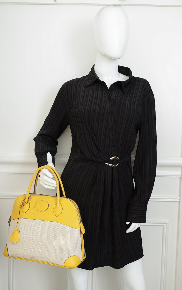 Hermes Jaune Ambre Bolide 31 Bag
