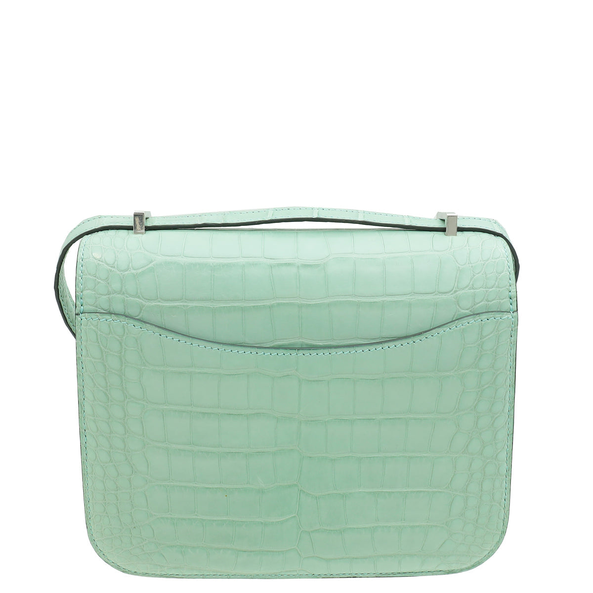 Hermes Vert D'eau Constance III Mini 18 Matte Alligator Mississippiensis Bag