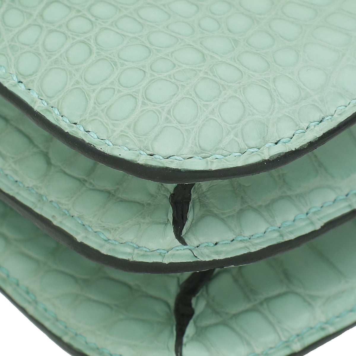 Hermes Vert D'eau Constance III Mini 18 Matte Alligator Mississippiensis Bag