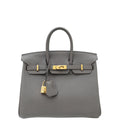 Hermes Etain Retourne Birkin 25 Bag