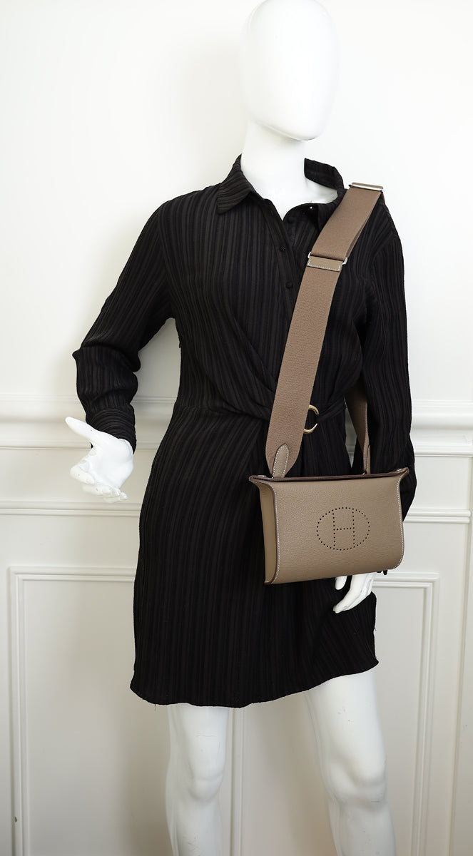 Hermes Etoupe Videpoches Faubourg Bag
