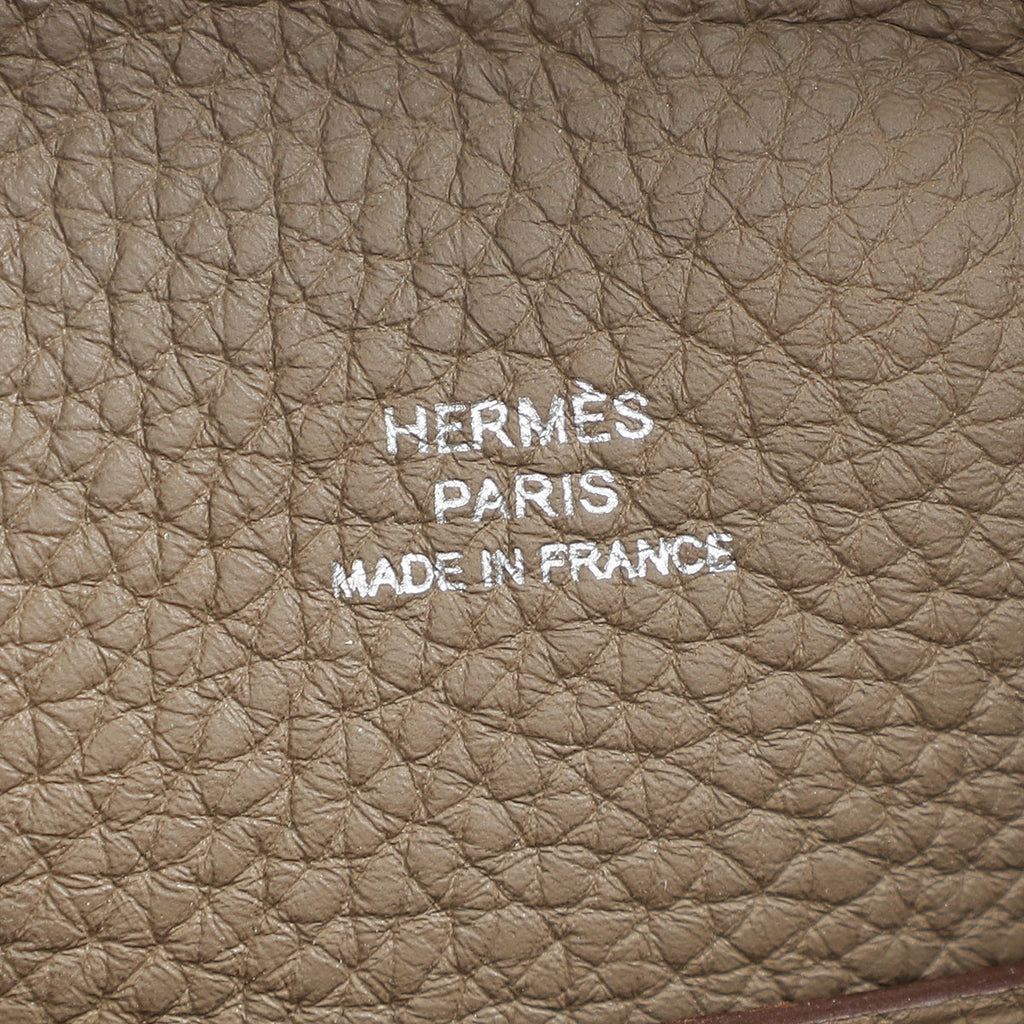 Hermes Etoupe Videpoches Faubourg Bag