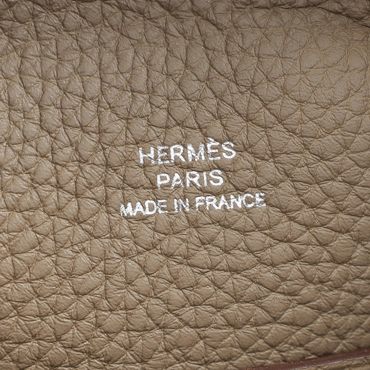 Hermes Etoupe Videpoches Faubourg Bag