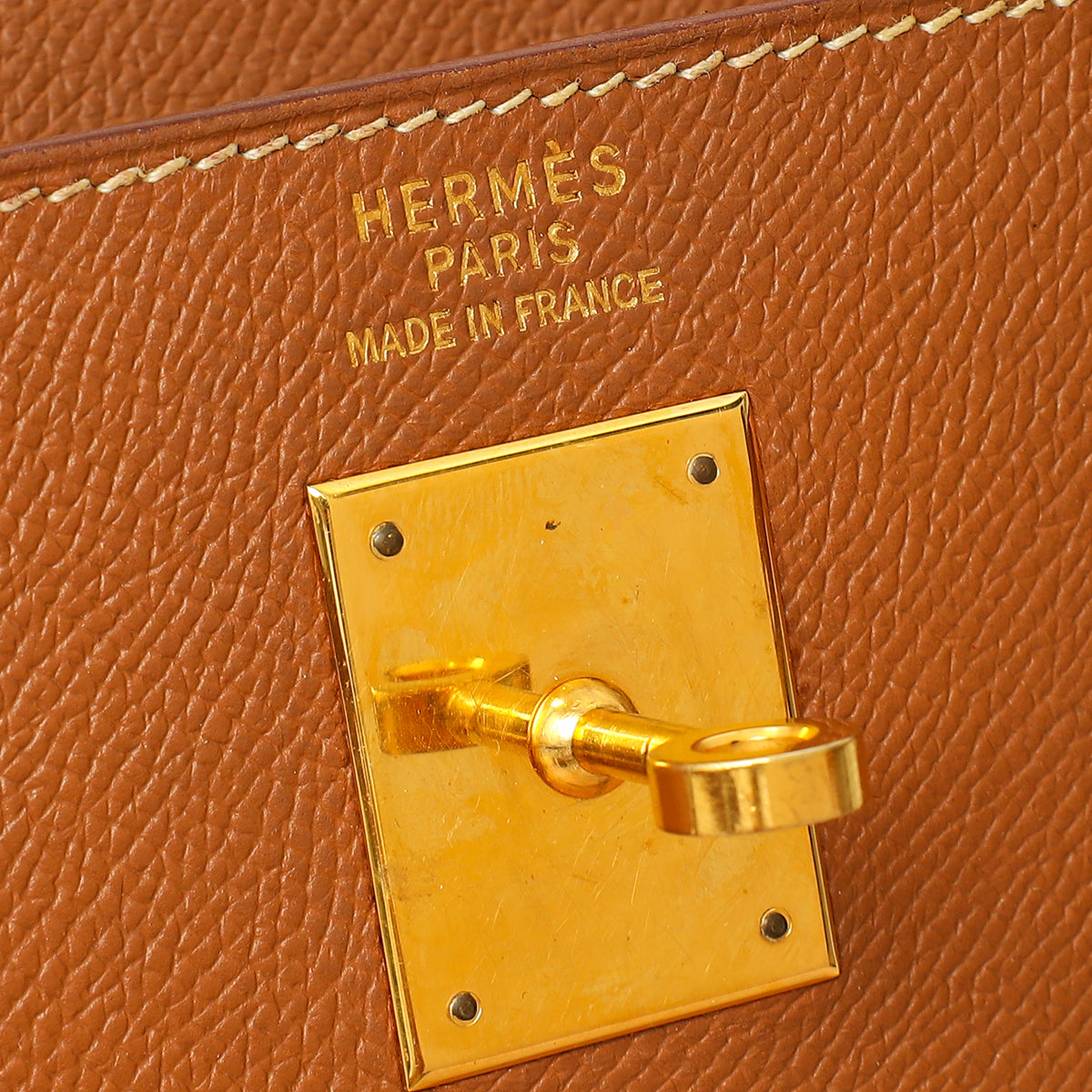 Hermes Gold Sellier Kelly 35 Bag