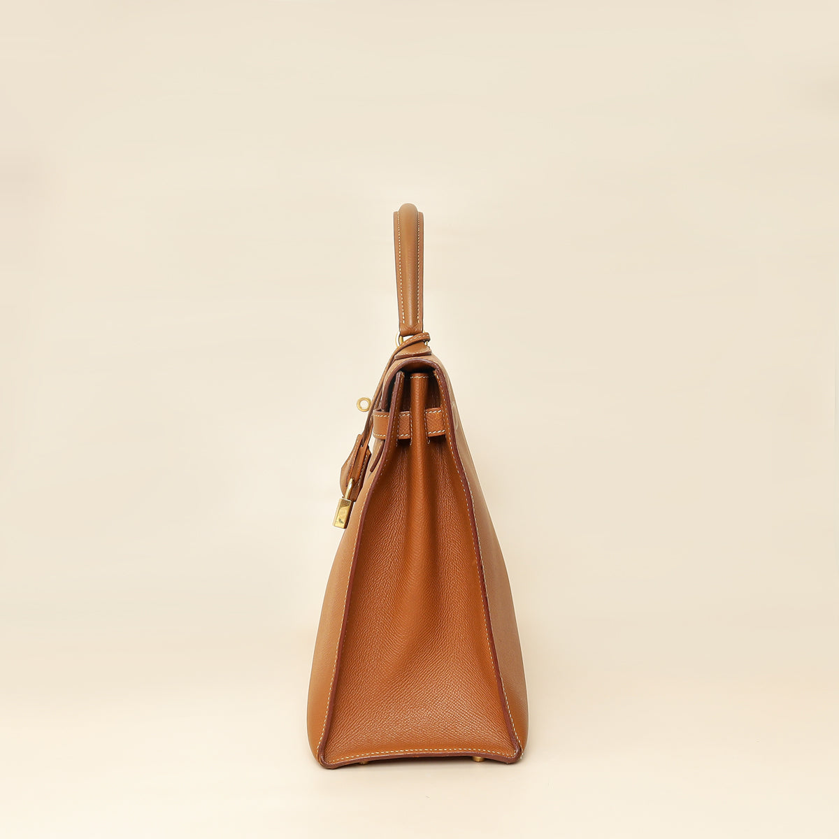 Hermes Gold Sellier Kelly 35 Bag