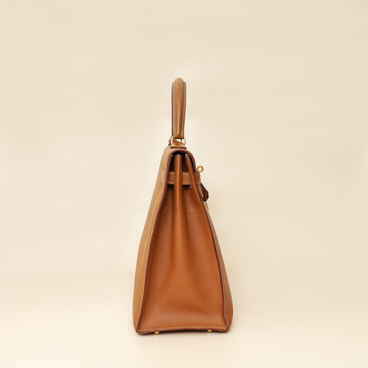 Hermes Gold Sellier Kelly 35 Bag