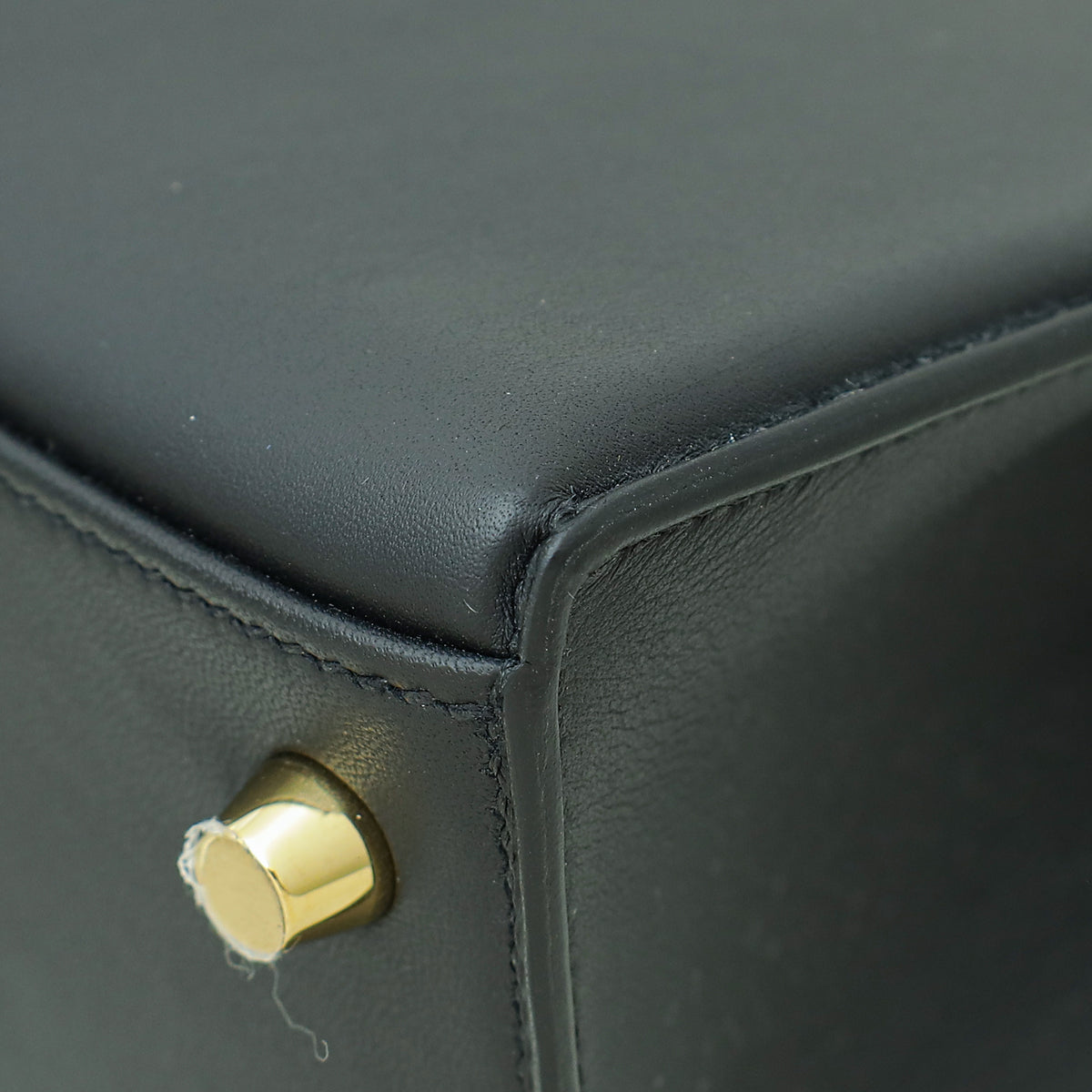 Hermes Noir Swift Padded Sellier Kelly 25 Bag