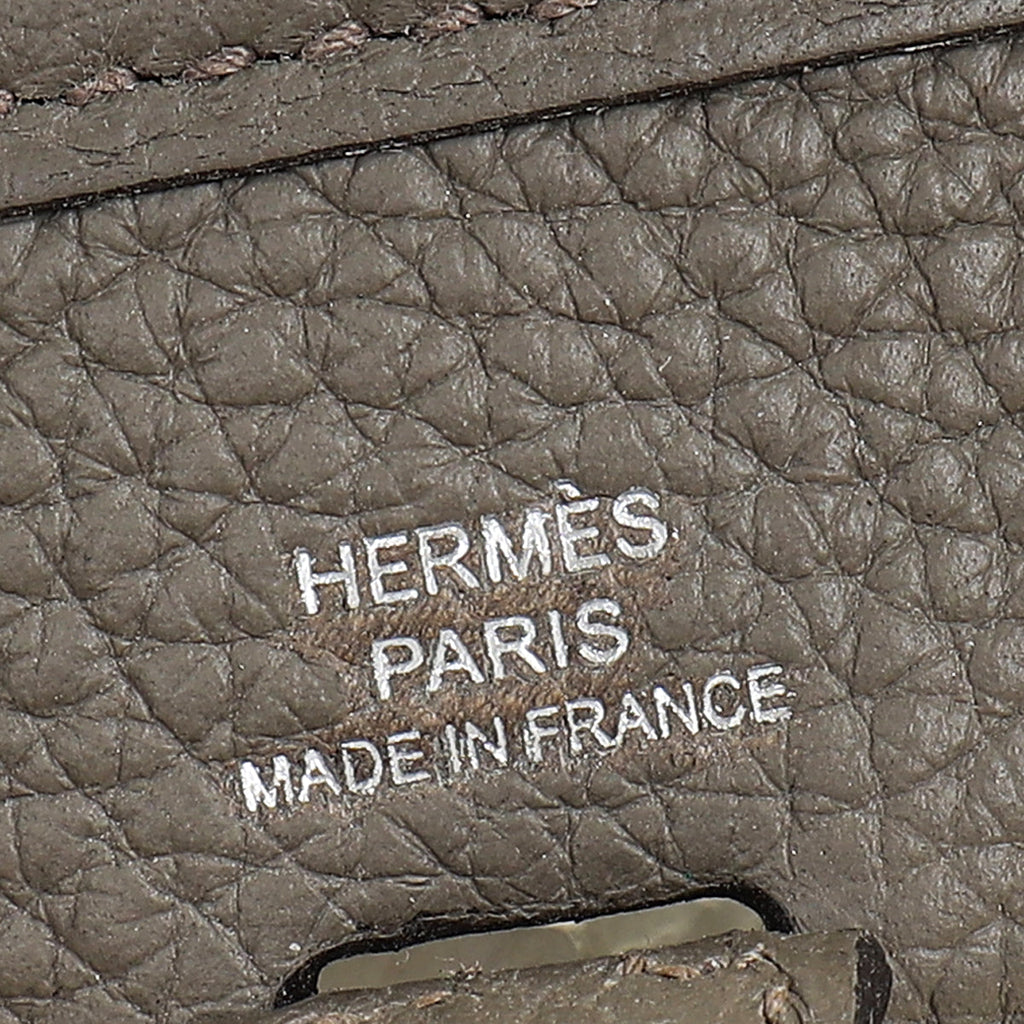 Hermes Gris Etain Evelyne 16 TPM Bag