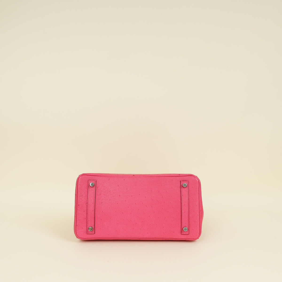 Hermes Fuchsia Ostrich Retourne Birkin 30 Bag