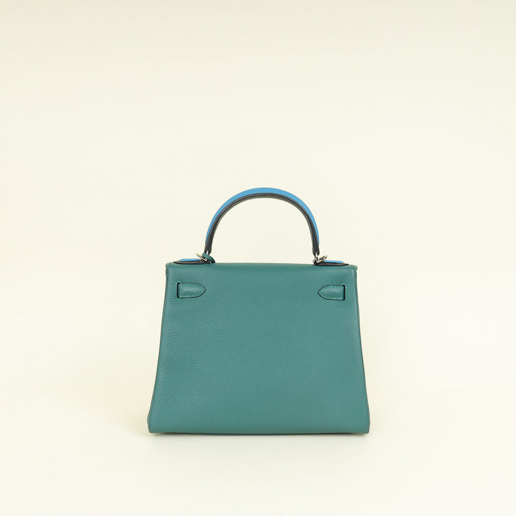 Hermes Tricolor Au Pas Kelly Retourne 28 Bag