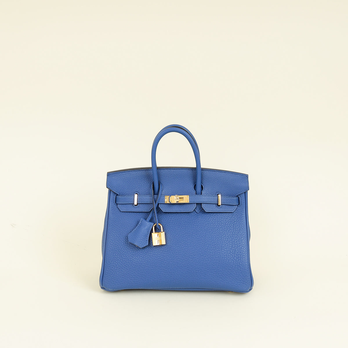 Hermes Bleu France Retourne Birkin 25 Bag