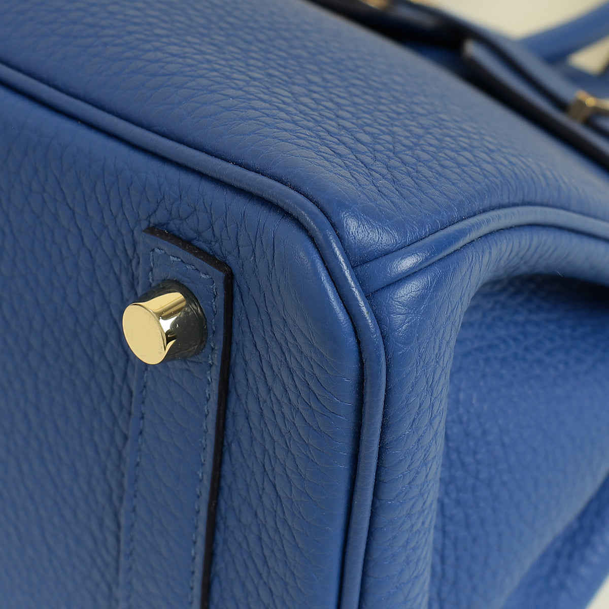 Hermes Bleu France Retourne Birkin 25 Bag
