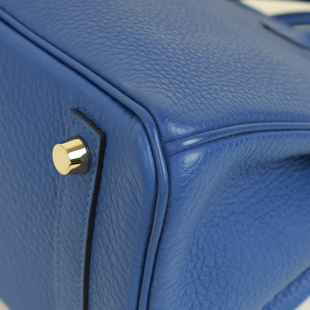 Hermes Bleu France Retourne Birkin 25 Bag
