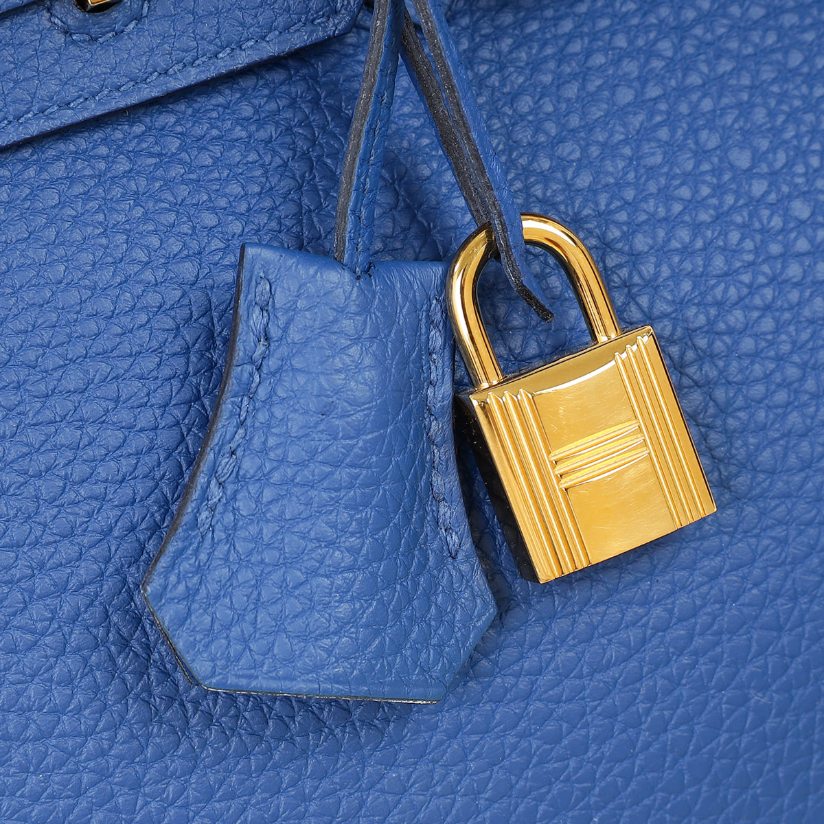Hermes Bleu France Retourne Birkin 25 Bag