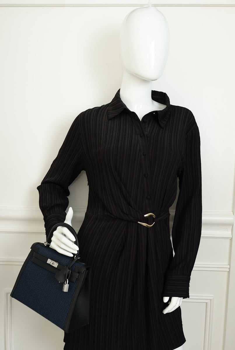 Hermes Bicolor Kelly 25 Sellier Quadrille Bag