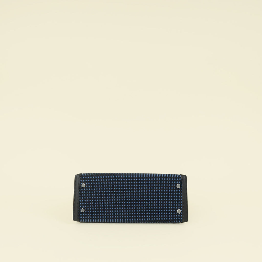 Hermes Bicolor Kelly 25 Sellier Quadrille Bag