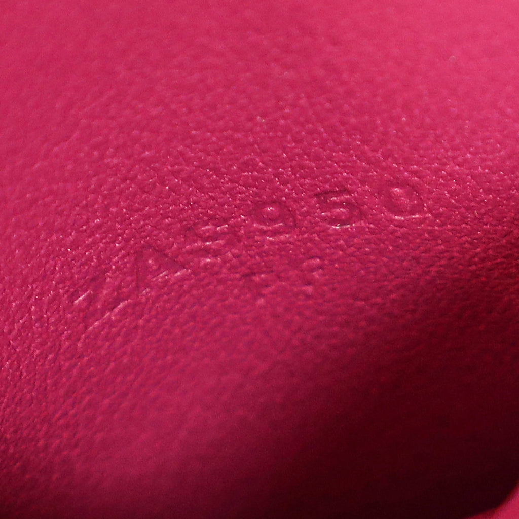 Hermes Fuchsia Mini Lindy Ostrich Bag