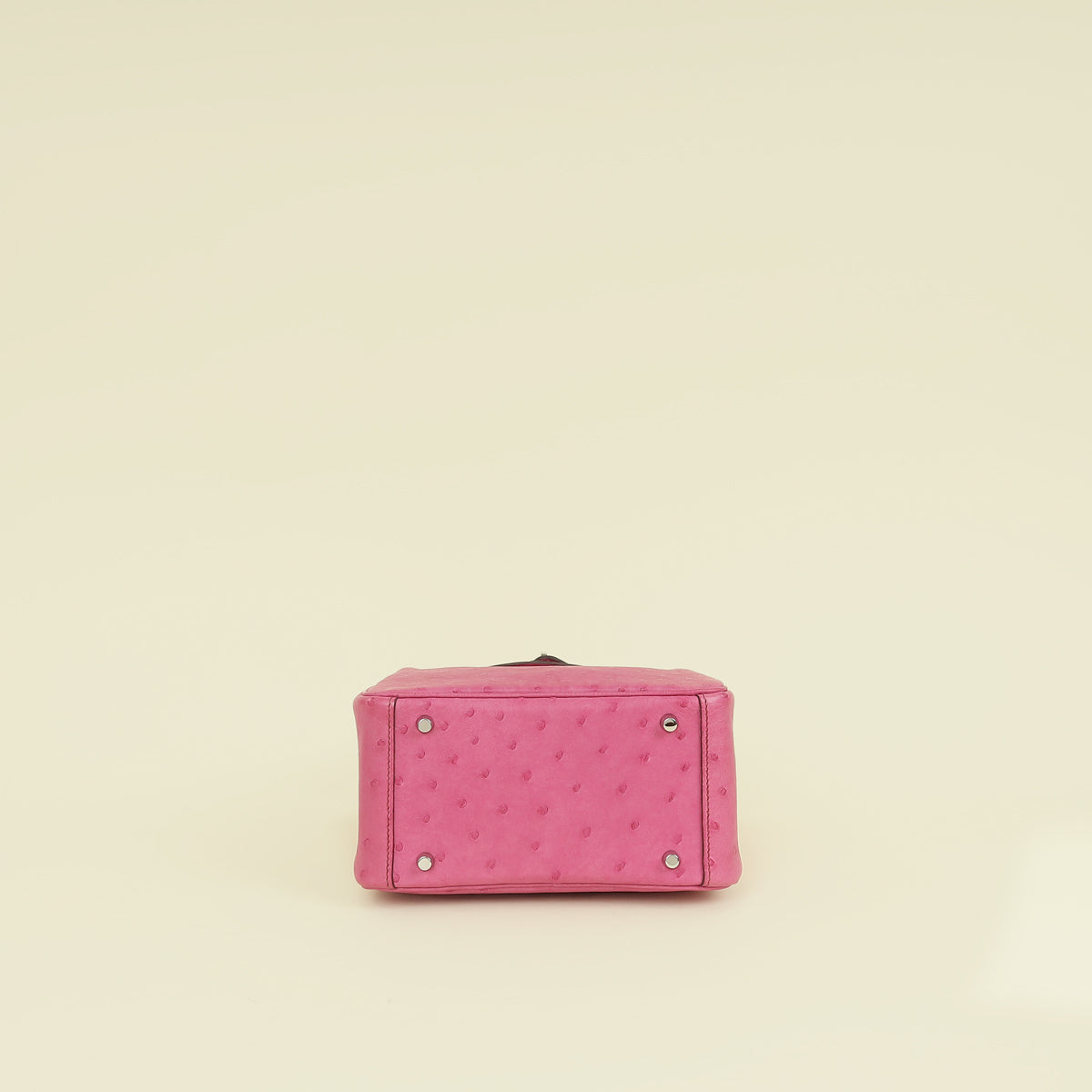 Hermes Fuchsia Mini Lindy Ostrich Bag