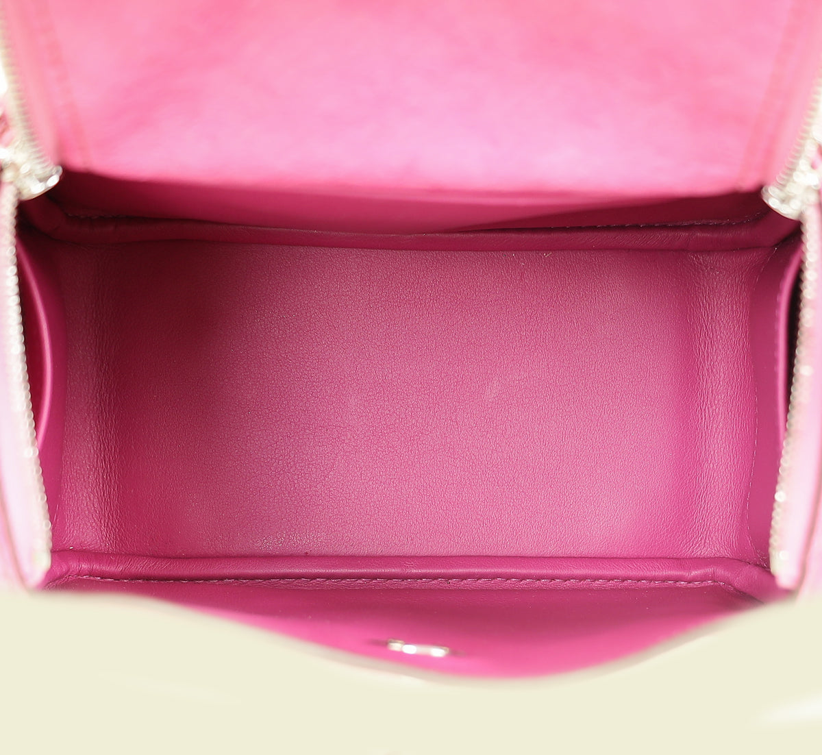 Hermes Fuchsia Mini Lindy Ostrich Bag
