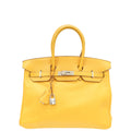 Hermes Jaune De Naples Soleil Birkin 35 Bag