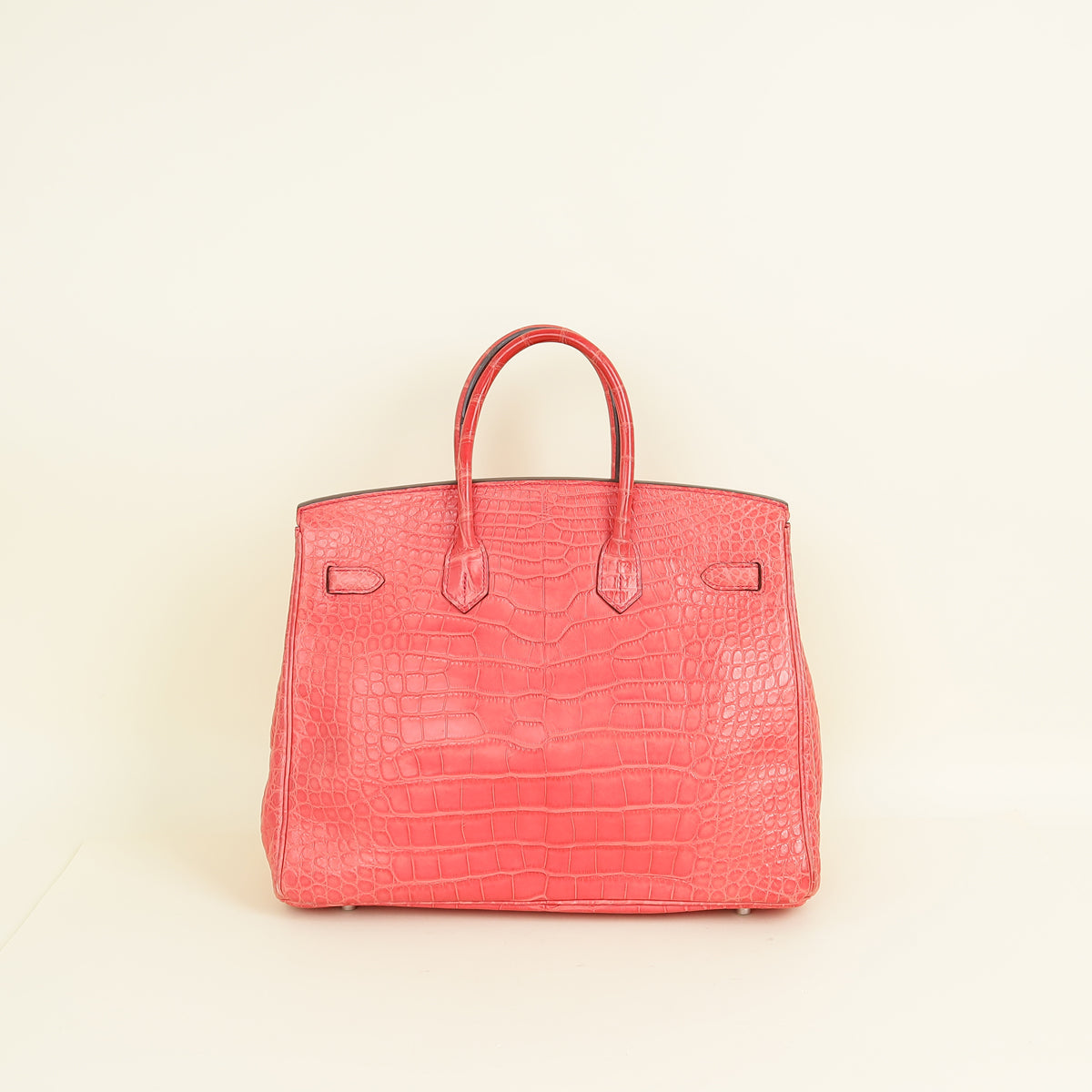 Hermes Bougainvillea Matte Alligator Retourne Birkin 35 Bag