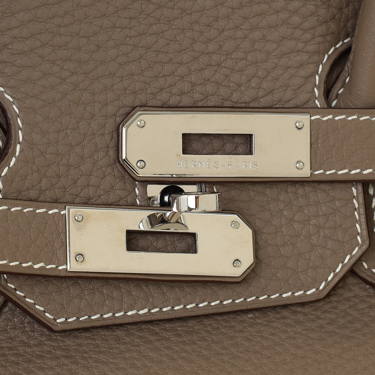 Hermes Etoupe Retourne Birkin 35 Bag