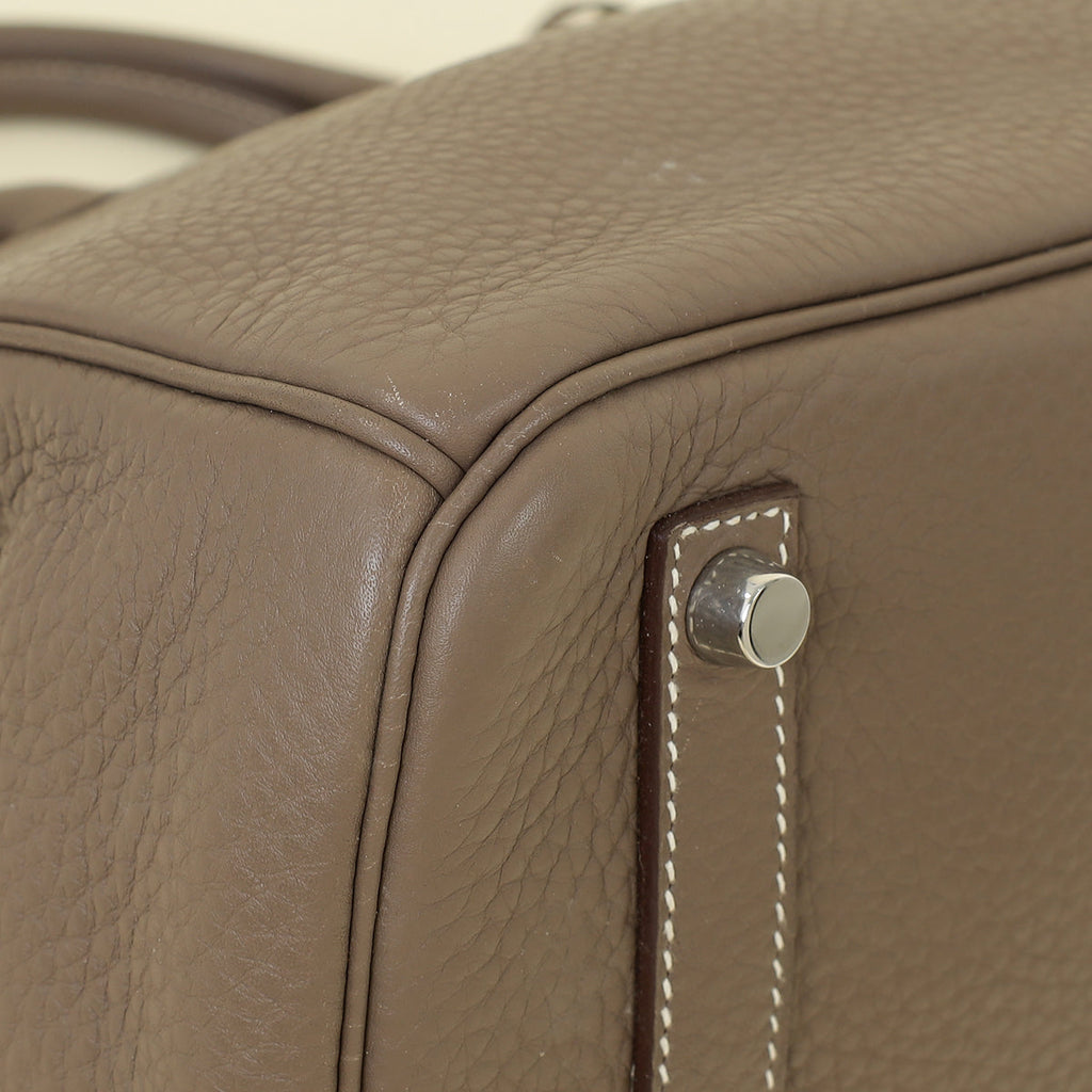 Hermes Etoupe Retourne Birkin 35 Bag