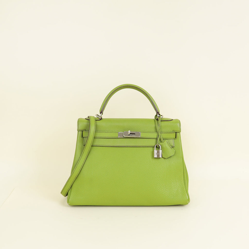 Hermes Vert Anis Retourne Kelly 32 Bag