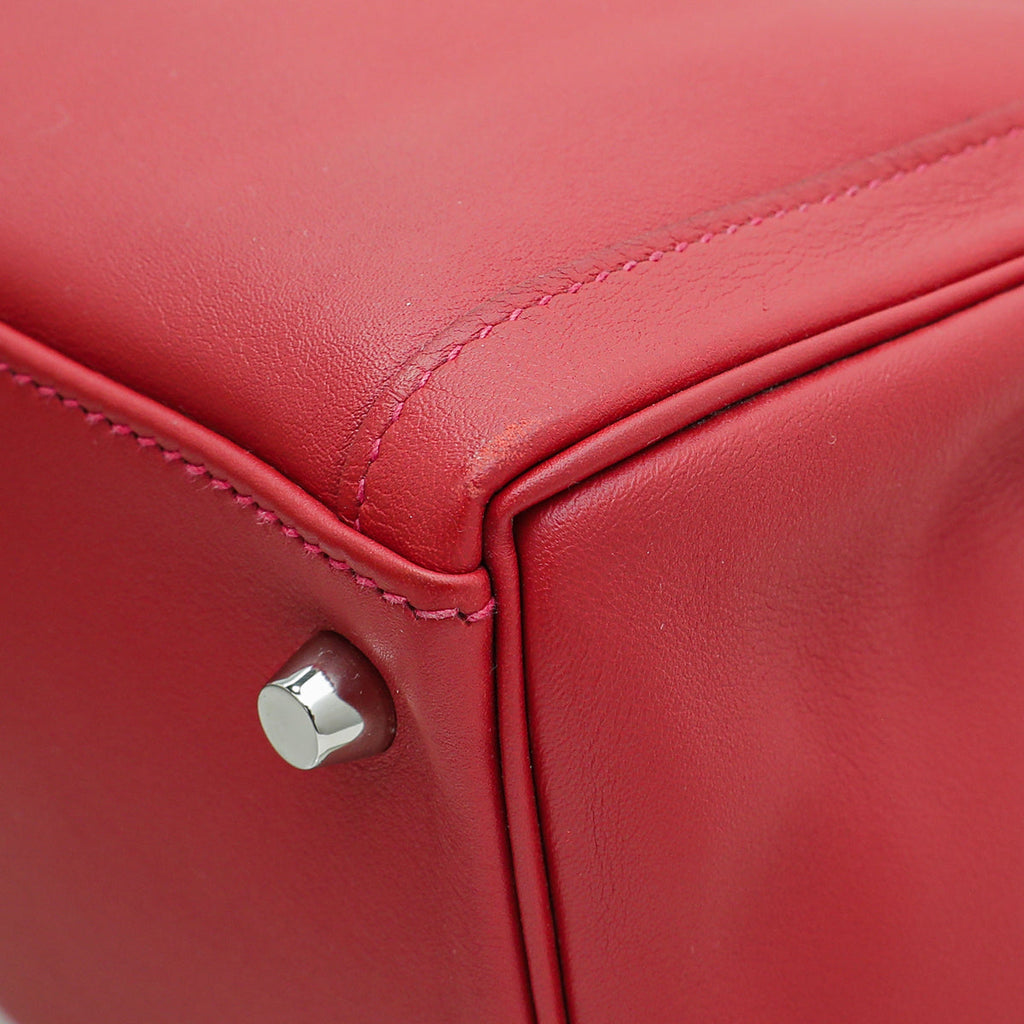 Hermes Rouge Lakis Kelly 35 Bag