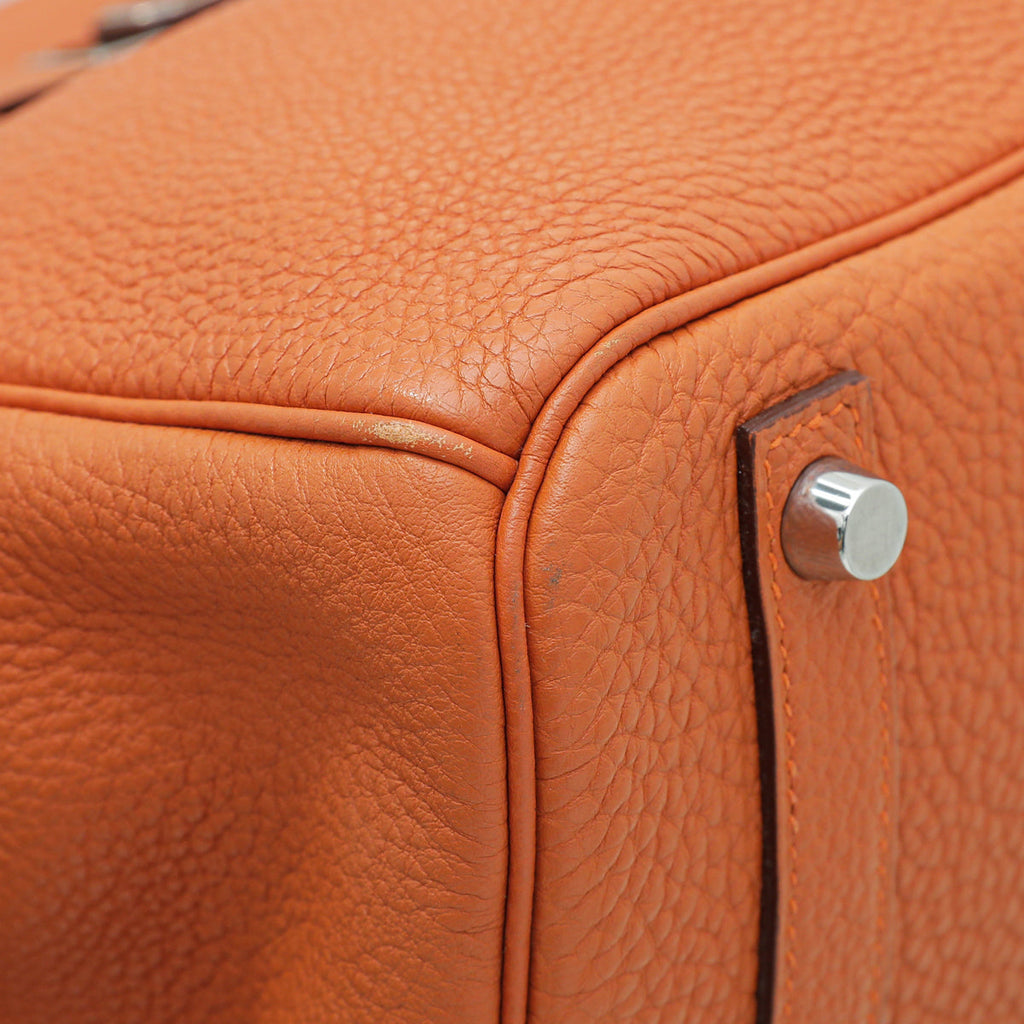 Hermes Orange Birkin 30 Bag