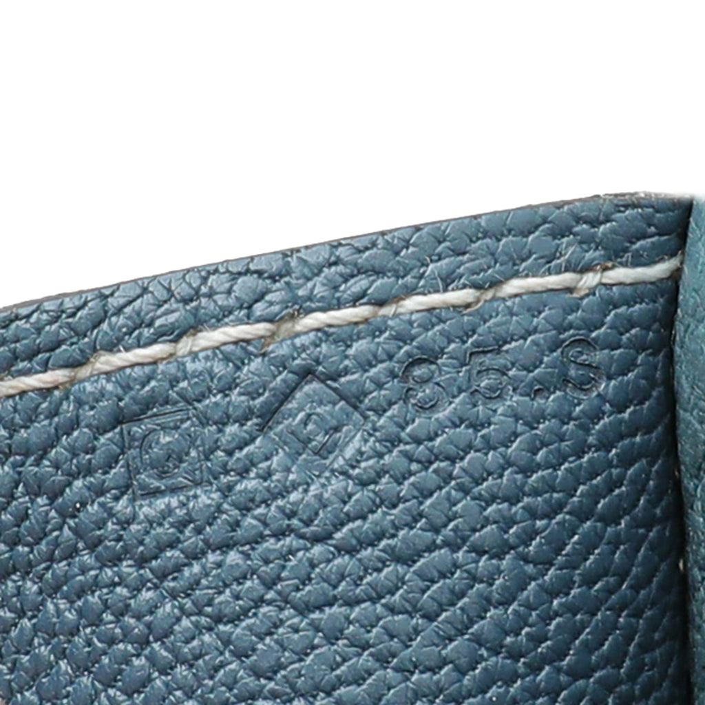 Hermes Bleu Tempete Roulis 23 Fjord Bag