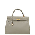 Hermes Gris Tourterelle Retourne Kelly 35 Bag