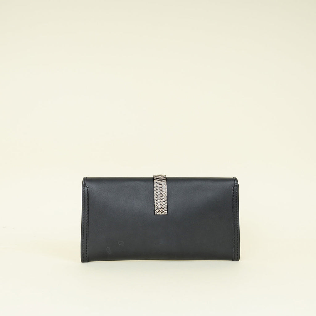 Hermes Bicolor Jige Elan 29 Lizard Touch Clutch
