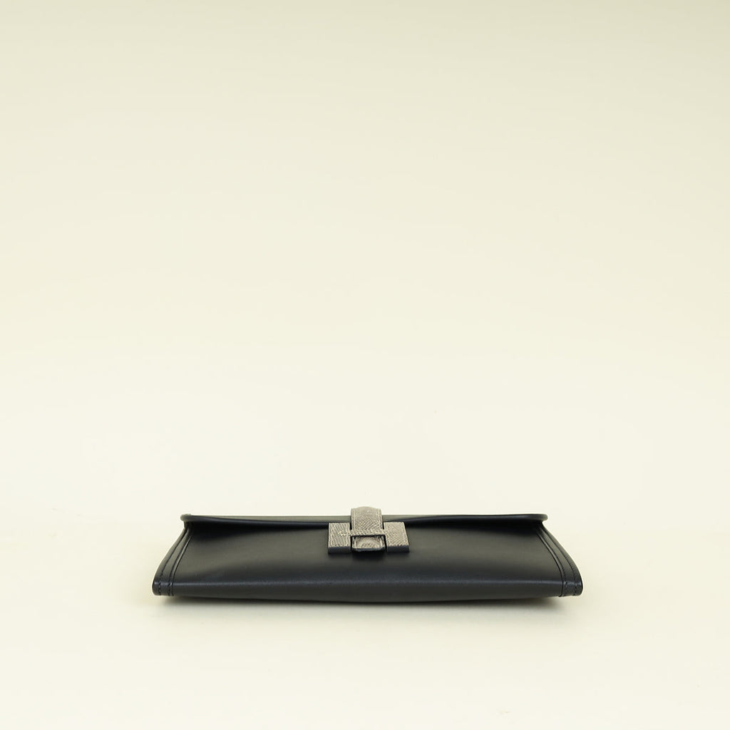 Hermes Bicolor Jige Elan 29 Lizard Touch Clutch