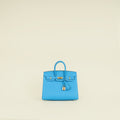 Hermes Bleu Frida Sellier Birkin 25 Bag