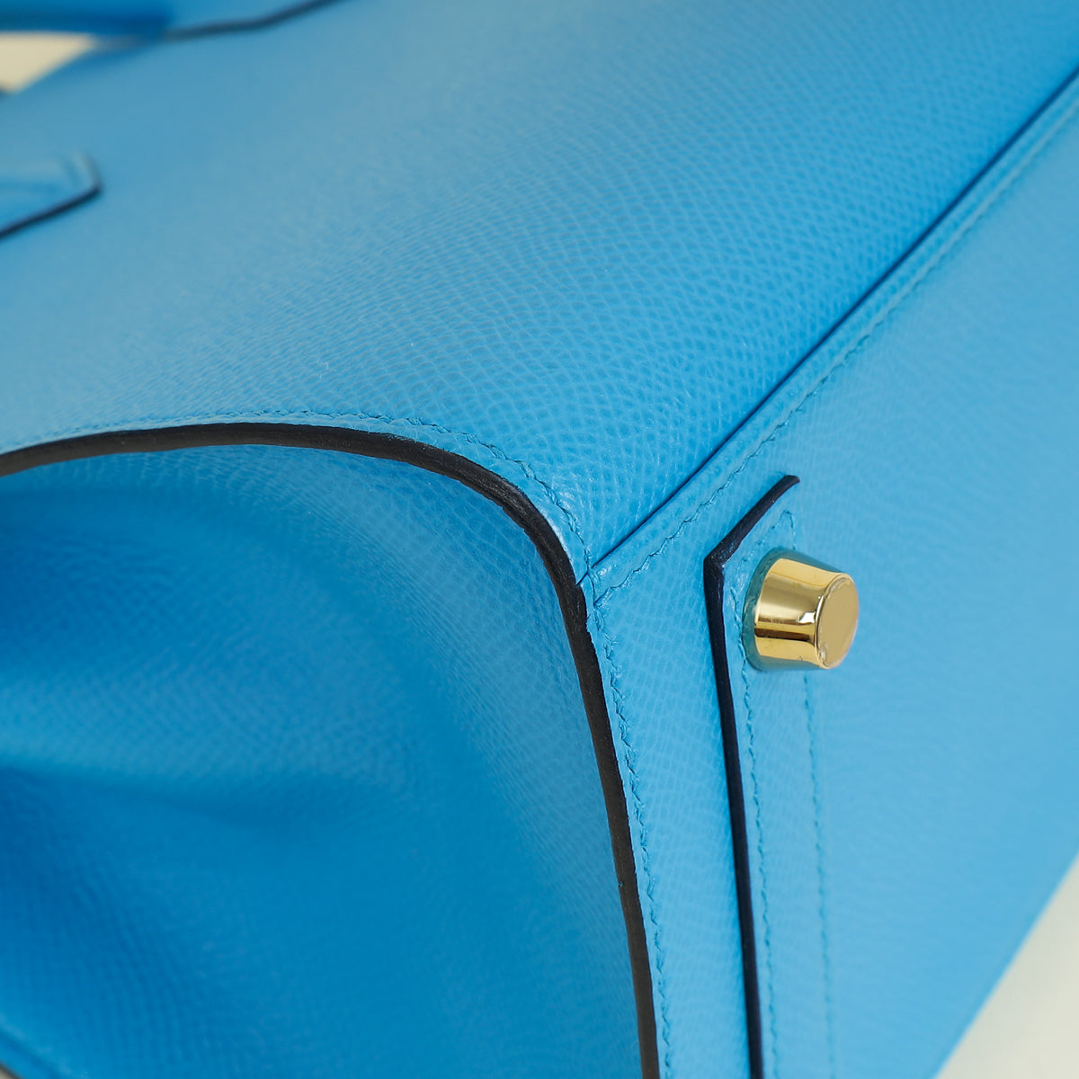 Hermes Bleu Frida Sellier Birkin 25 Bag