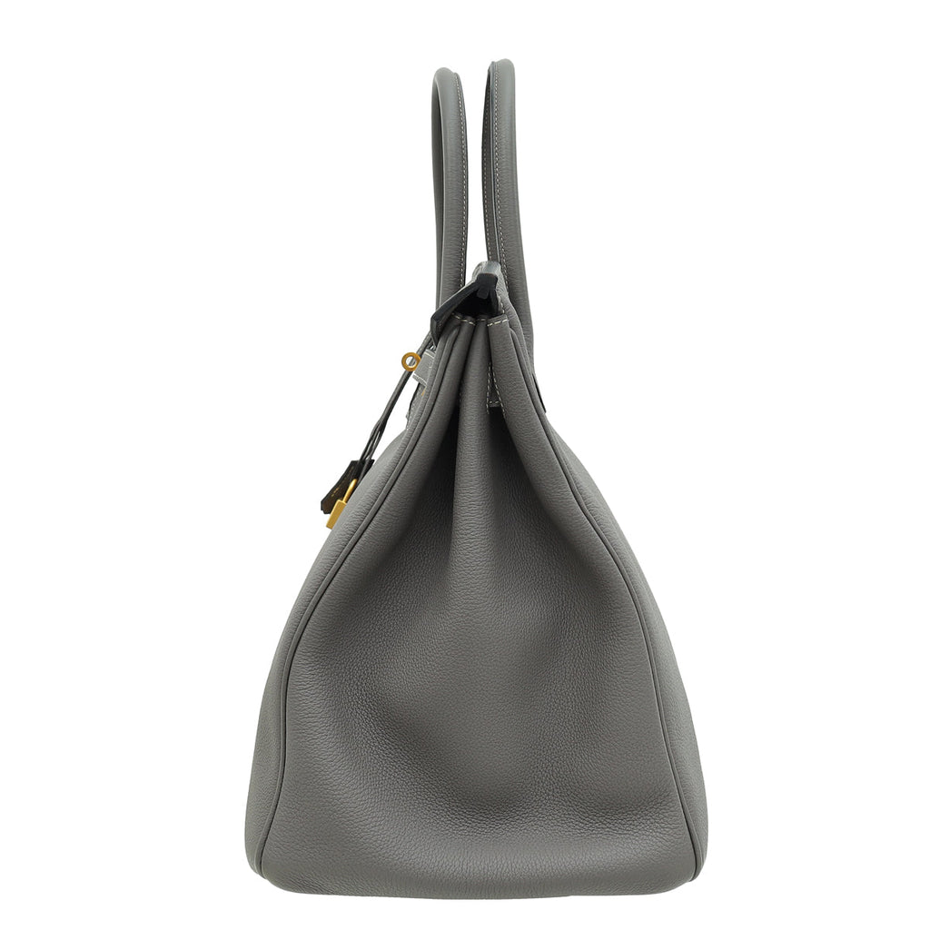 Hermes Bicolor Horseshoe Stamp Verso Retourne Birkin 40 Bag