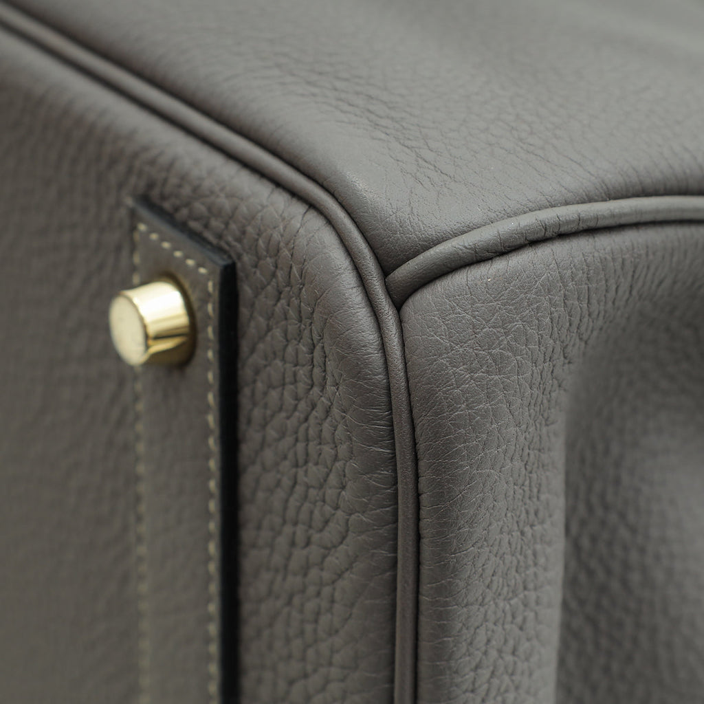 Hermes Bicolor Horseshoe Stamp Verso Retourne Birkin 40 Bag