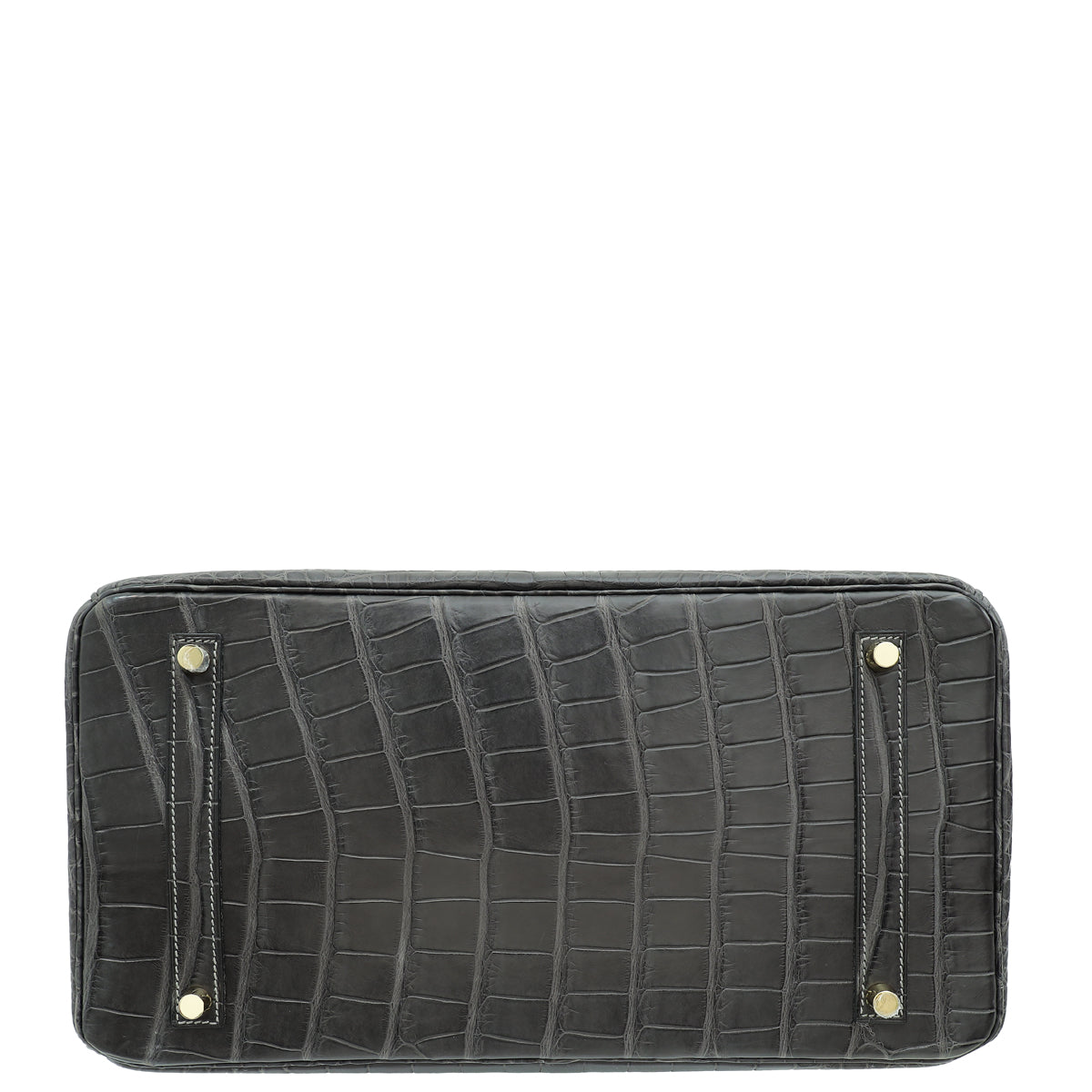 Hermes Graphite Matte Alligator Birkin 35 Bag