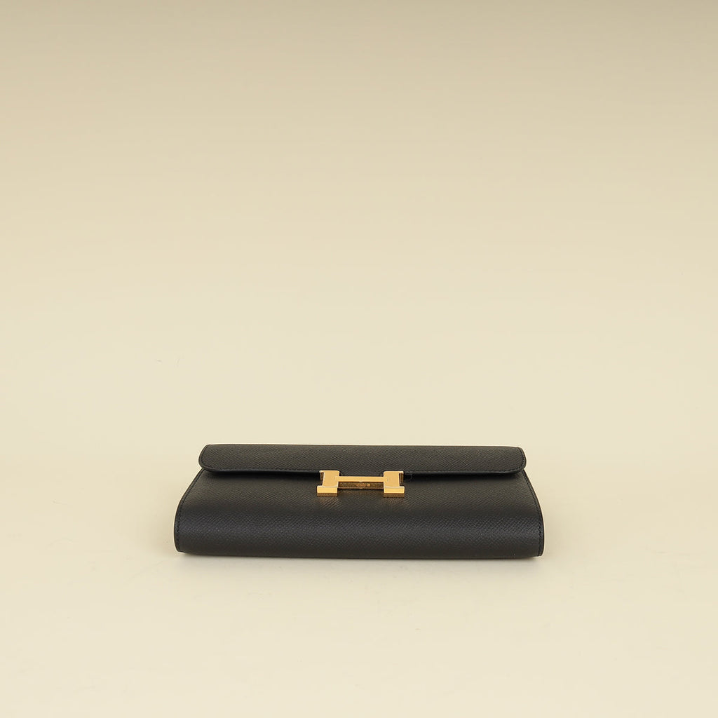 Hermes Noir Constance To Go Wallet