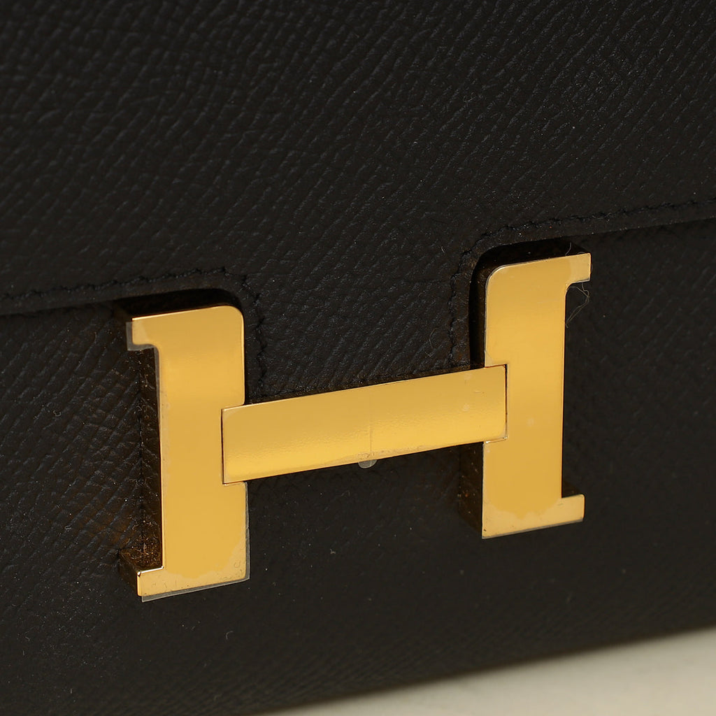 Hermes Noir Constance To Go Wallet